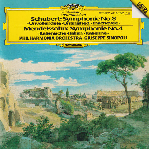 Schubert: Symphony No.8 "Unfinished" / Mendelssohn: Symphony No.4 "Italian" (CD) | Near Mint (NM) Near Mint (NM)