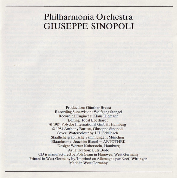 Schubert: Symphony No.8 "Unfinished" / Mendelssohn: Symphony No.4 "Italian" (CD) | Near Mint (NM) Near Mint (NM)