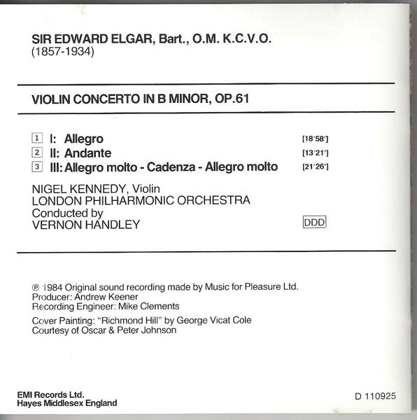 Violin Concerto (CD) | Near Mint (NM) Near Mint (NM)