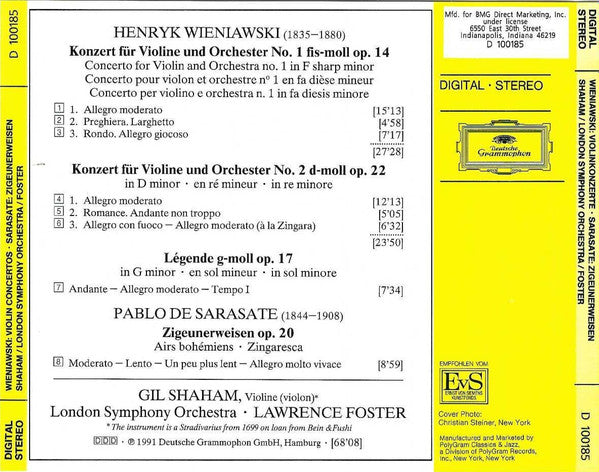 Violin Concertos Nos. 1 & 2, Zigeunerweisen (CD) | Near Mint (NM) Near Mint (NM)