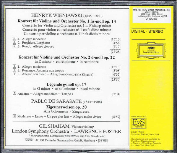 Violin Concertos Nos. 1 & 2, Zigeunerweisen (CD) | Near Mint (NM) Near Mint (NM)