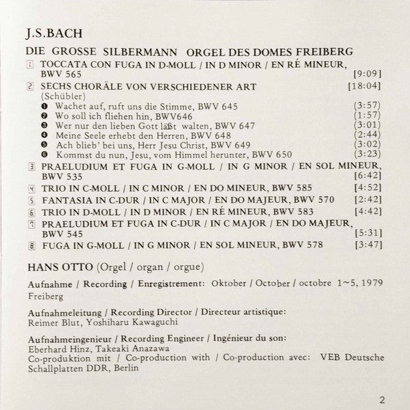 Die Grosse Silbermannorgel Des Domes Zu Freiberg (CD) | Near Mint (NM or M-)