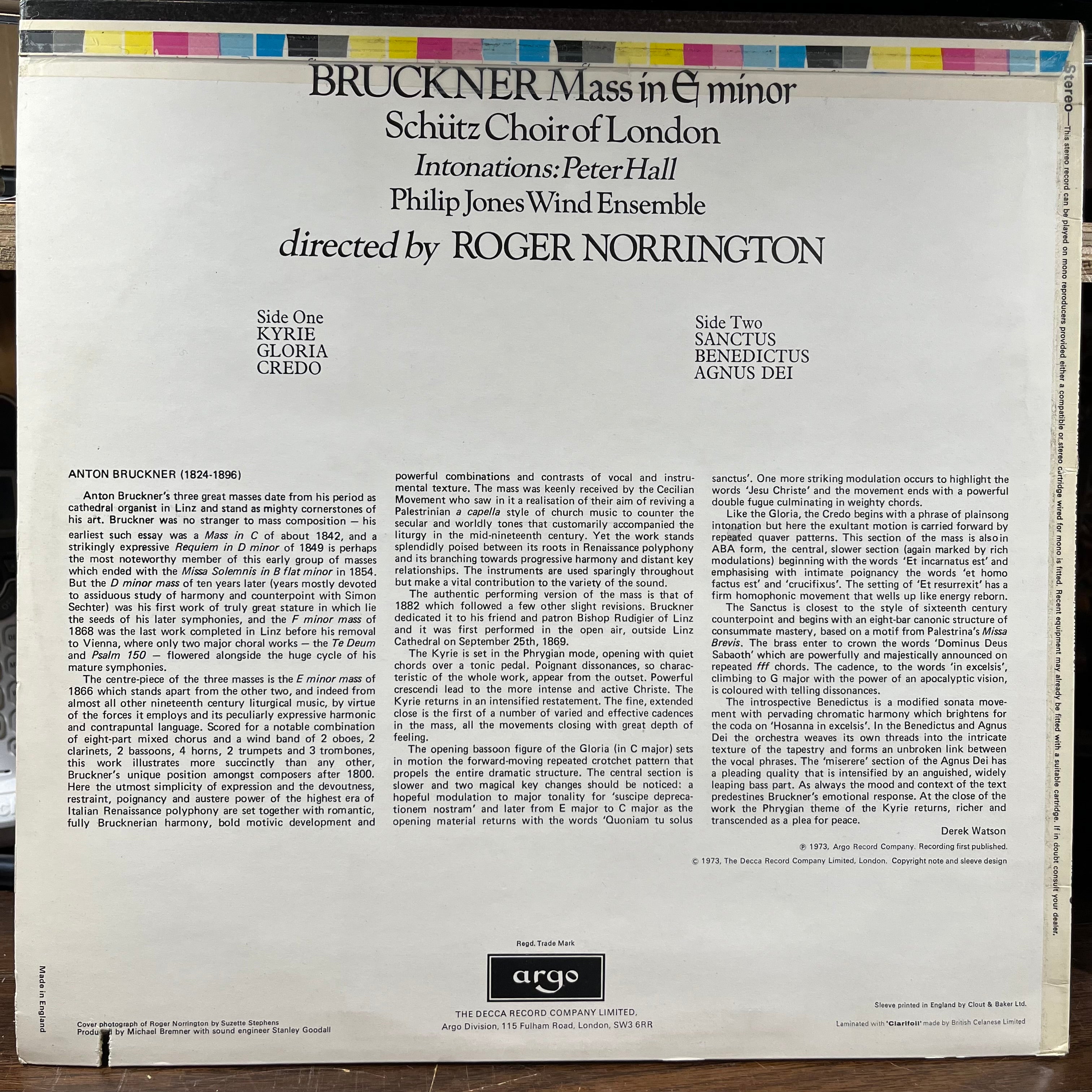 Anton Bruckner - Mass In E Minor (VINYL) | Near Mint (NM) Near Mint- (NM-)