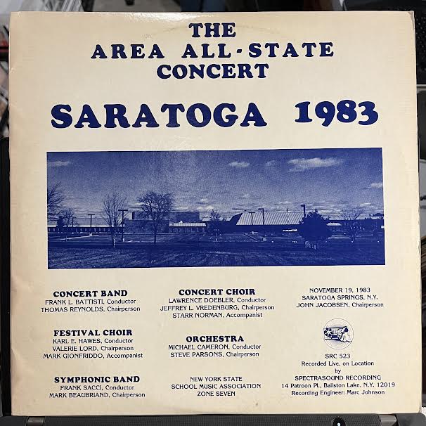 The Area All-State Concert Saratoga 1983 (2xVINYL) | Near Mint (NM or M-) Very Good Plus (VG+)
