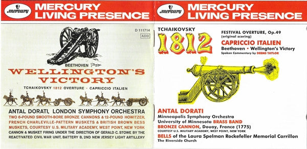 Pyotr Ilyich Tchaikovsky - 1812 Festival Overture, Op. 49 - Capriccio Italien - Wellington's Victory (CD) | Near Mint (NM) Near Mint (NM)