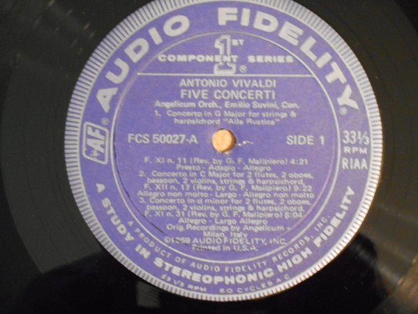 Antonio Vivaldi - Five Concerti | Near Mint (NM) Excellent (EX)