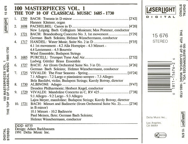 Various - The Top 100 Masterpieces Of Classical Music: 1685-1928 *10XCD BOX* | Near Mint (NM) Near Mint (NM)