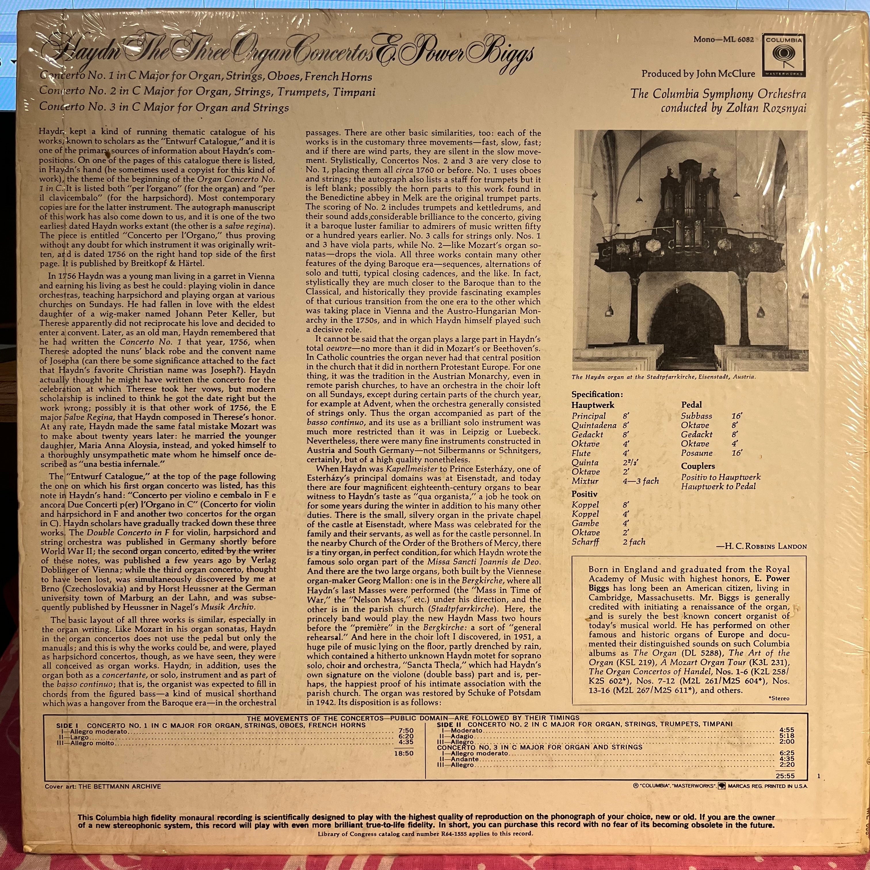 The Three Organ Concertos *SHRINK* | Near Mint (NM) Near Mint (NM)