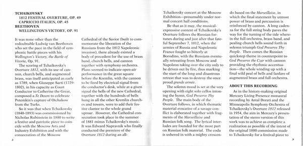 Pyotr Ilyich Tchaikovsky - 1812 Festival Overture, Op. 49 - Capriccio Italien - Wellington's Victory (CD) | Near Mint (NM) Near Mint (NM)