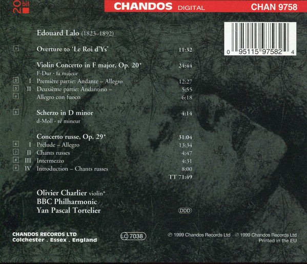 Édouard Lalo - Concerto Russe / Violin Concerto / Overture To 'Le Roi D'Ys' / Scherzo In D Minor (CD) | Near Mint (NM) Near Mint (NM)