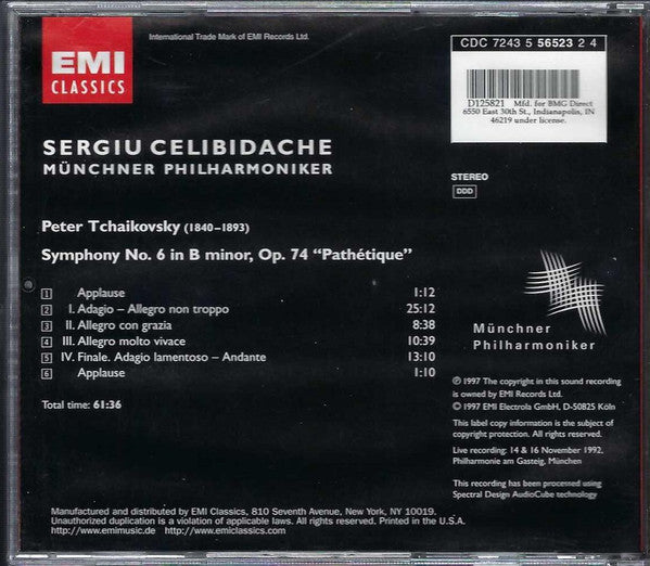 Symphony No. 6 In B Minor, Op. 74 "Pathétique" (CD) | Near Mint (NM) Near Mint (NM)