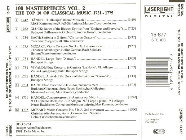Various - The Top 100 Masterpieces Of Classical Music: 1685-1928 *10XCD BOX* | Near Mint (NM) Near Mint (NM)