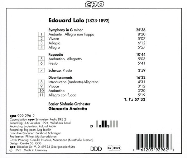 Symphony In G Minor · Rhapsody · Scherzo · Divertimento (CD) | Near Mint (NM) Near Mint (NM)