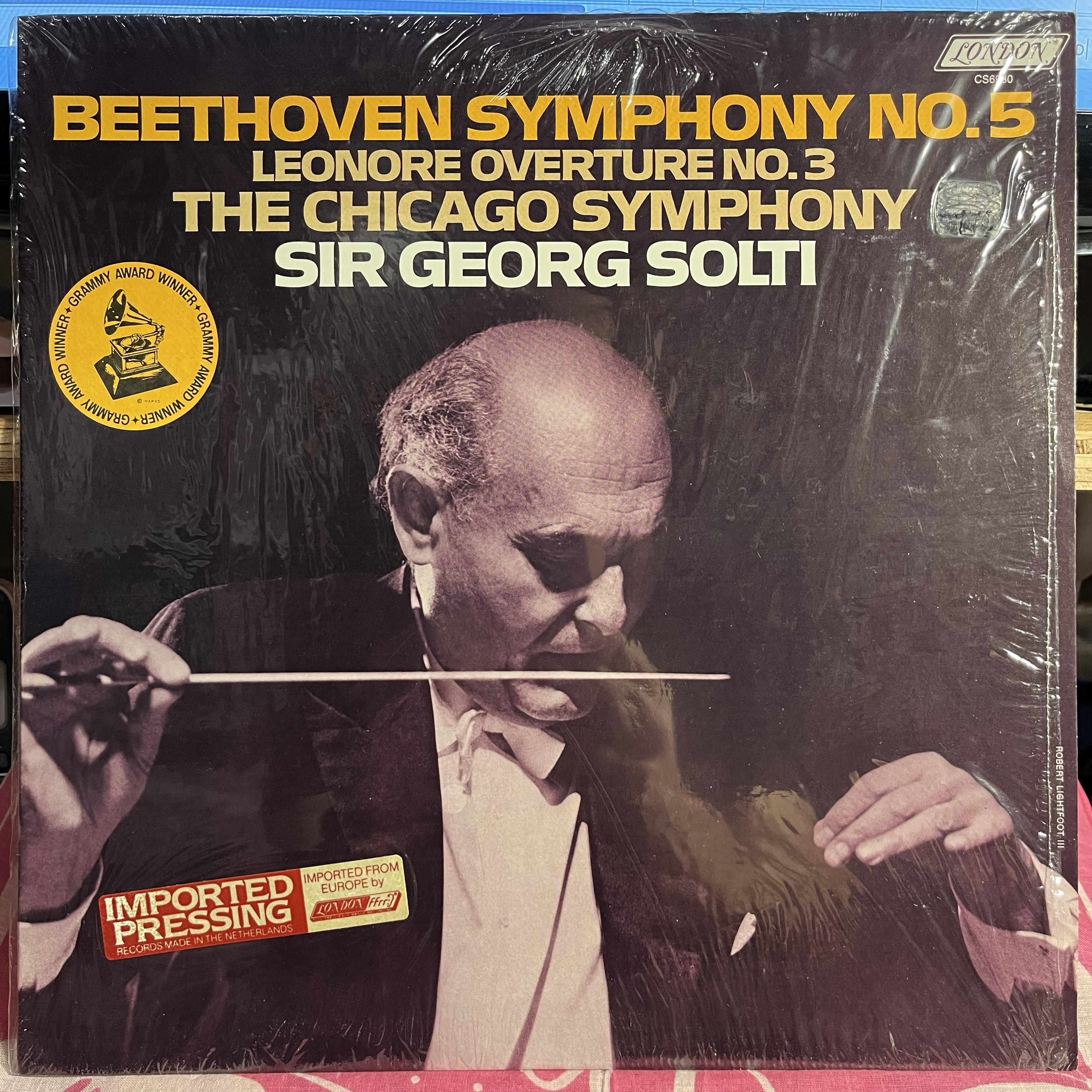 Ludwig van Beethoven - Symphony No. 5 / Leonore Overture No. 3 *SHRINK/IMPORT STICKER* | Near Mint (NM) Near Mint (NM)