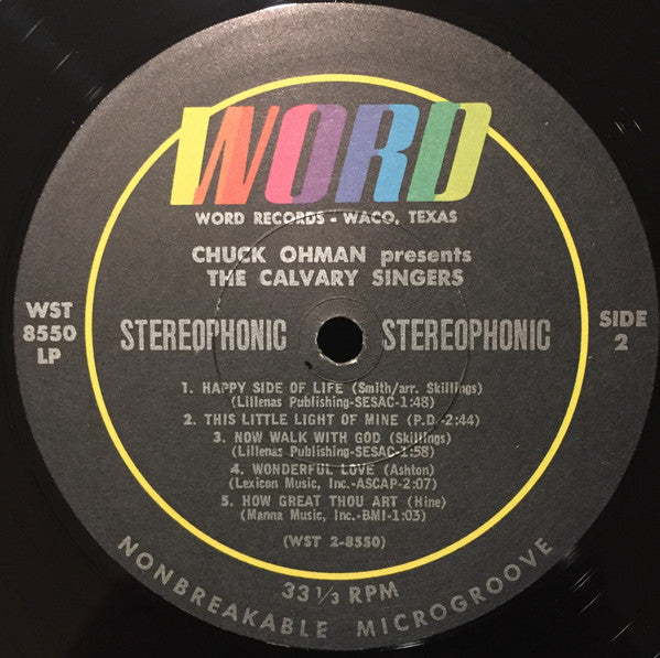 Chuck Ohman - Chuck Ohman Presents The Calvary Singers (VINYL) | Near Mint (NM) Near Mint (NM)