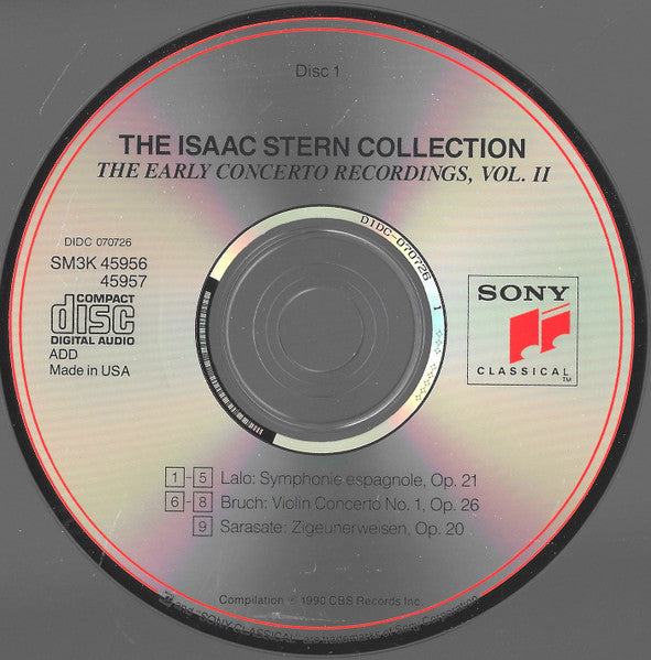 Isaac Stern - The Early Concerto Recordings, Vol. 2 (3xCD) | Near Mint (NM) Near Mint (NM)