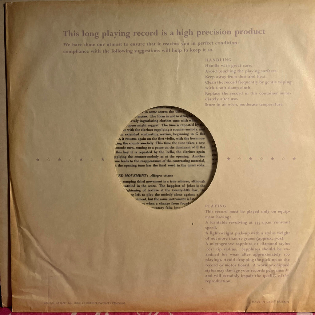 Franz Schubert - Octet In F Major Opus 166 For Clarinet, Horn, Bassoon And Strings | Near Mint (NM) Excellent (EX)