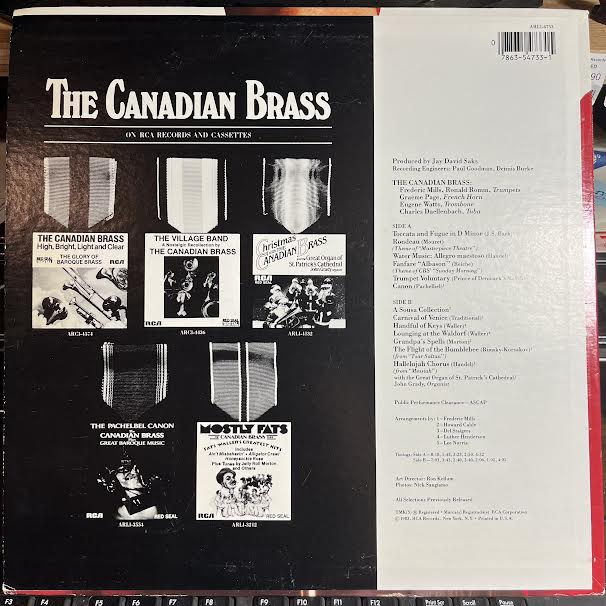 The Canadian Brass - Greatest Hits (VINYL) | Near Mint (NM or M-)