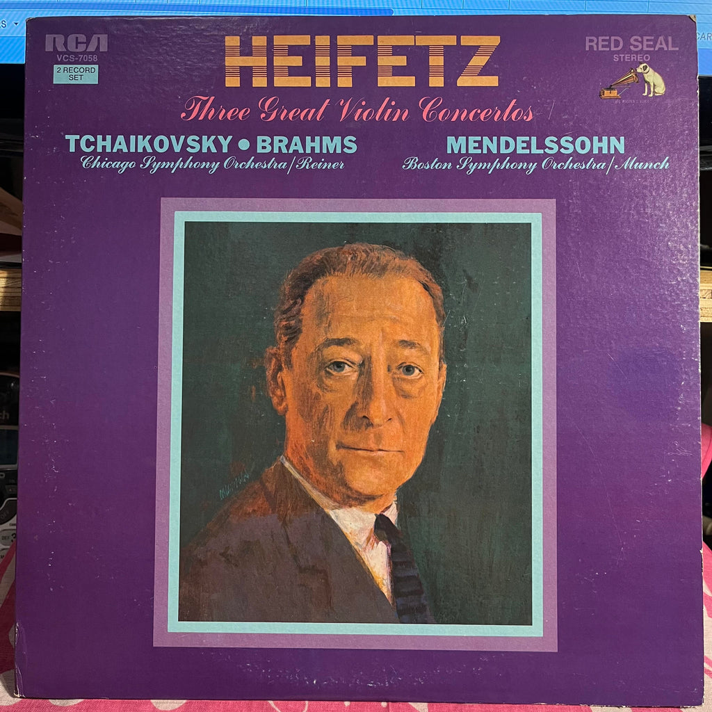 Jascha Heifetz - Three Great Violin Concertos | Near Mint (NM) Excellent (EX)