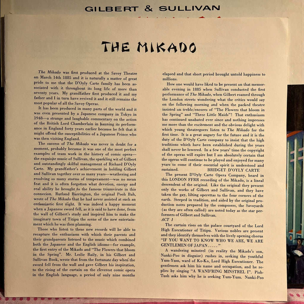 Gilbert & Sullivan - The Mikado *2XLP BOX* | Near Mint (NM) Near Mint (NM)