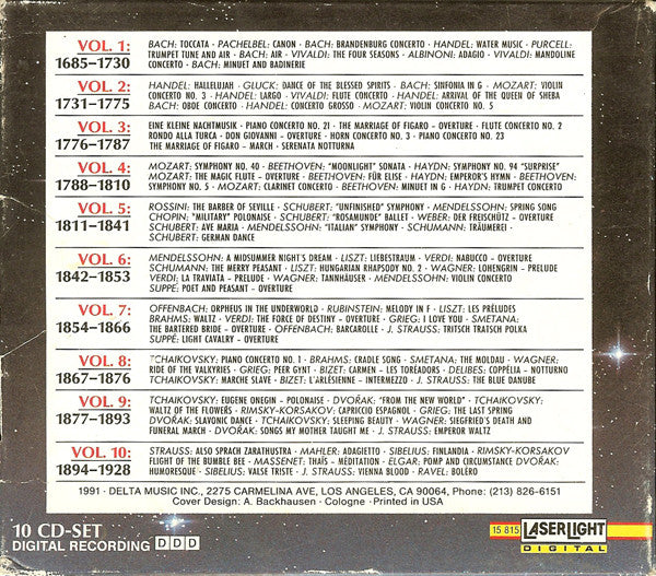 Various - The Top 100 Masterpieces Of Classical Music: 1685-1928 *10XCD BOX* | Near Mint (NM) Near Mint (NM)