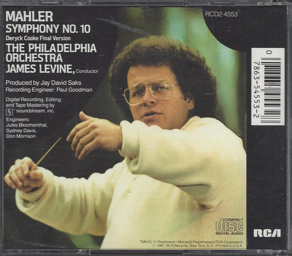 James Levine (2) - Symphony No. 10 (Deryck Cooke Final Version)(2xCD) | Near Mint (NM or M-)