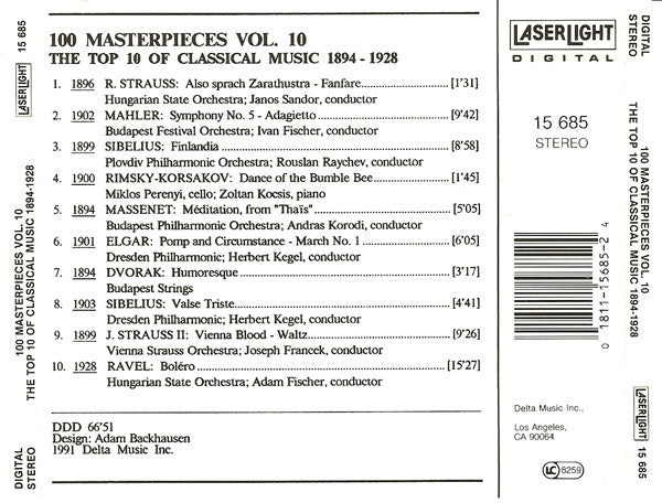 Various - The Top 100 Masterpieces Of Classical Music: 1685-1928 *10XCD BOX* | Near Mint (NM) Near Mint (NM)