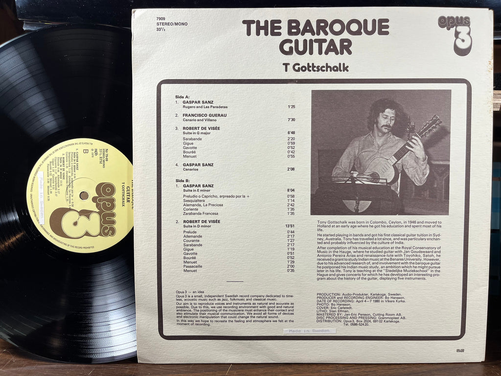 The Baroque Guitar (VINYL) | Near Mint (NM) Excellent+ (EX+)