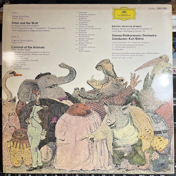 Sergei Prokofiev - Prokofiev: Peter And The Wolf And Saint-Saëns: Carnival Of The Animals (VINYL) | Near Mint (NM or M-)