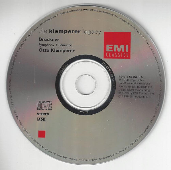 Anton Bruckner - Symphony 4 Romantic (CD) | Near Mint (NM) Near Mint (NM)