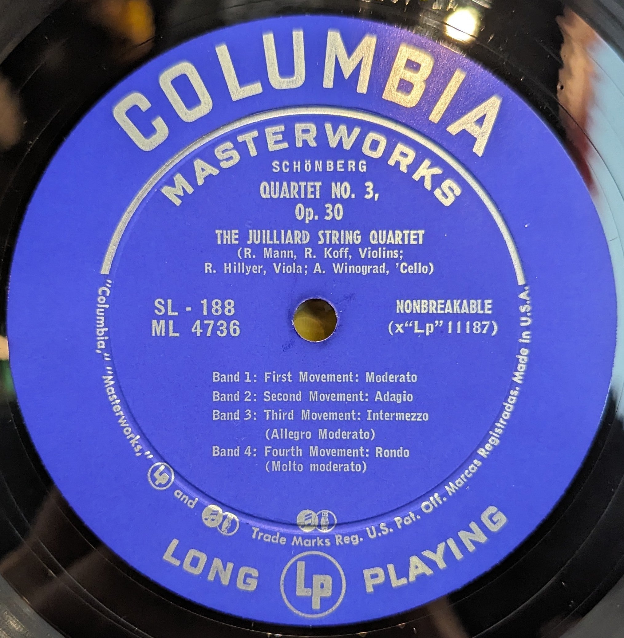 Arnold Schoenberg - Quartet No. 2 In F-Sharp Minor For Strings And Soprano, Op. 10 / Quartet No. 3, Op. 30 | Near Mint (NM) Near Mint (NM)