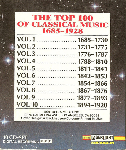 Various - The Top 100 Masterpieces Of Classical Music: 1685-1928 *10XCD BOX* | Near Mint (NM) Near Mint (NM)