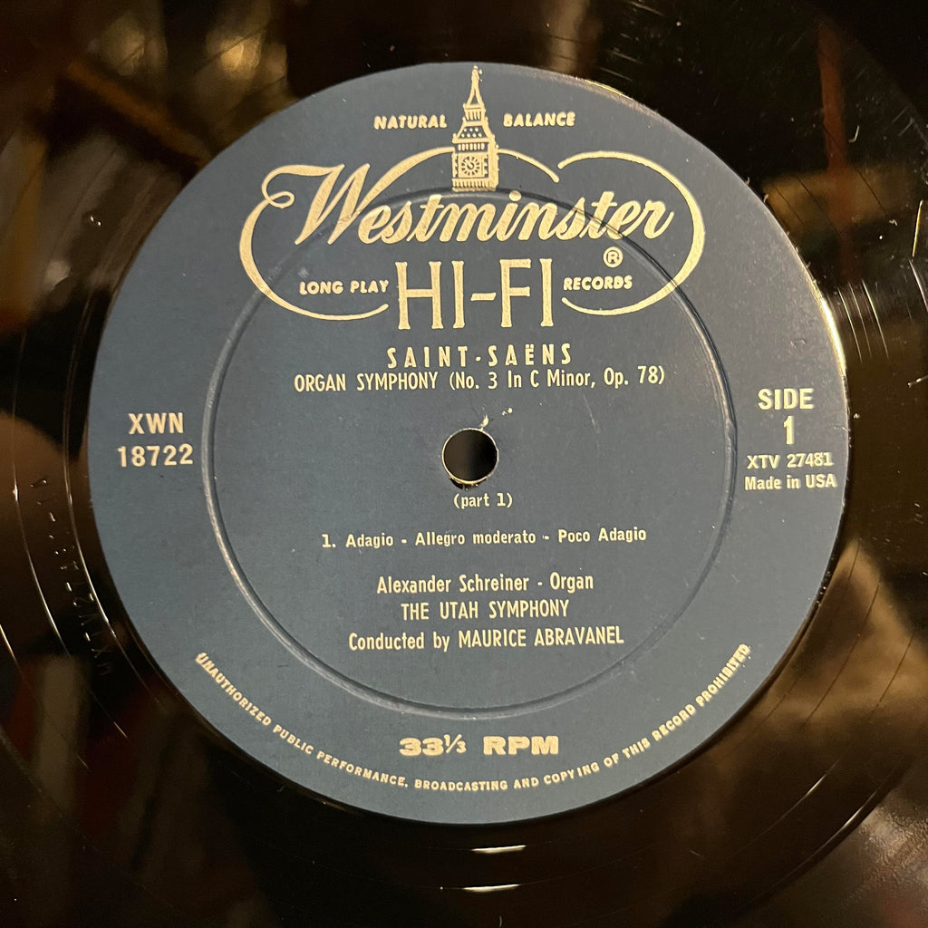 Camille Saint-Saëns - Organ Symphony No.3, C Minor, Op.78 | Near Mint (NM) Near Mint (NM)