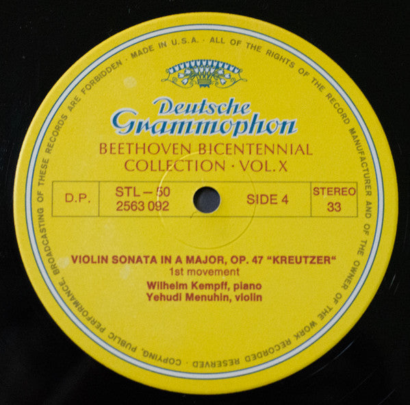 Ludwig Van Beethoven - Music For Violin And Cello Part 1 *BOX* | Near Mint (NM) Very Good Plus (VG+)