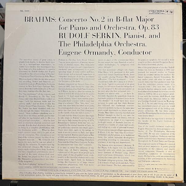 Piano Concerto No. 2 In B Flat Major (VINYL) | Near Mint (NM or M-) Very Good Plus (VG+)