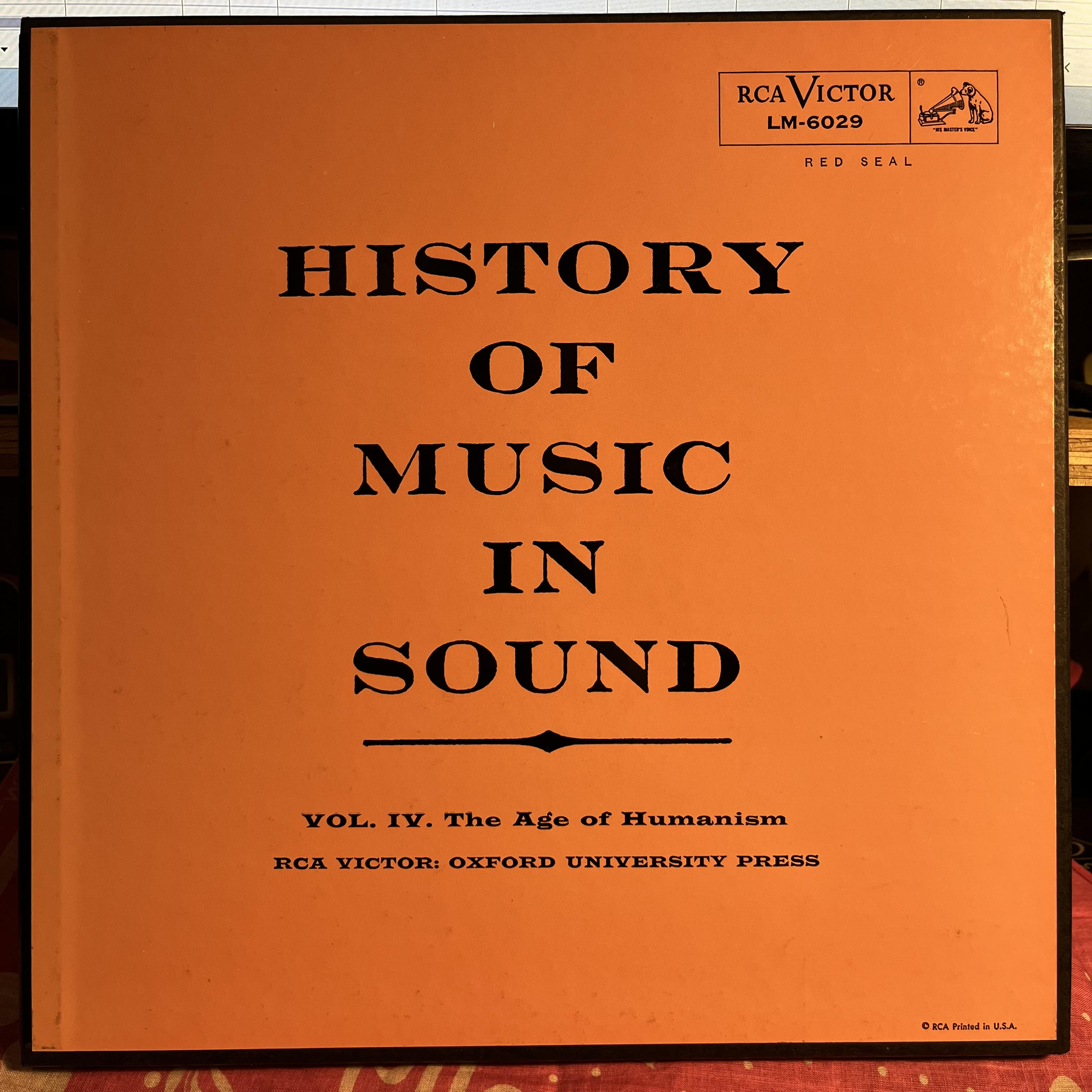Various - History Of Music In Sound - Volume IV - The Age Of Humanism | Near Mint (NM) Excellent (EX)