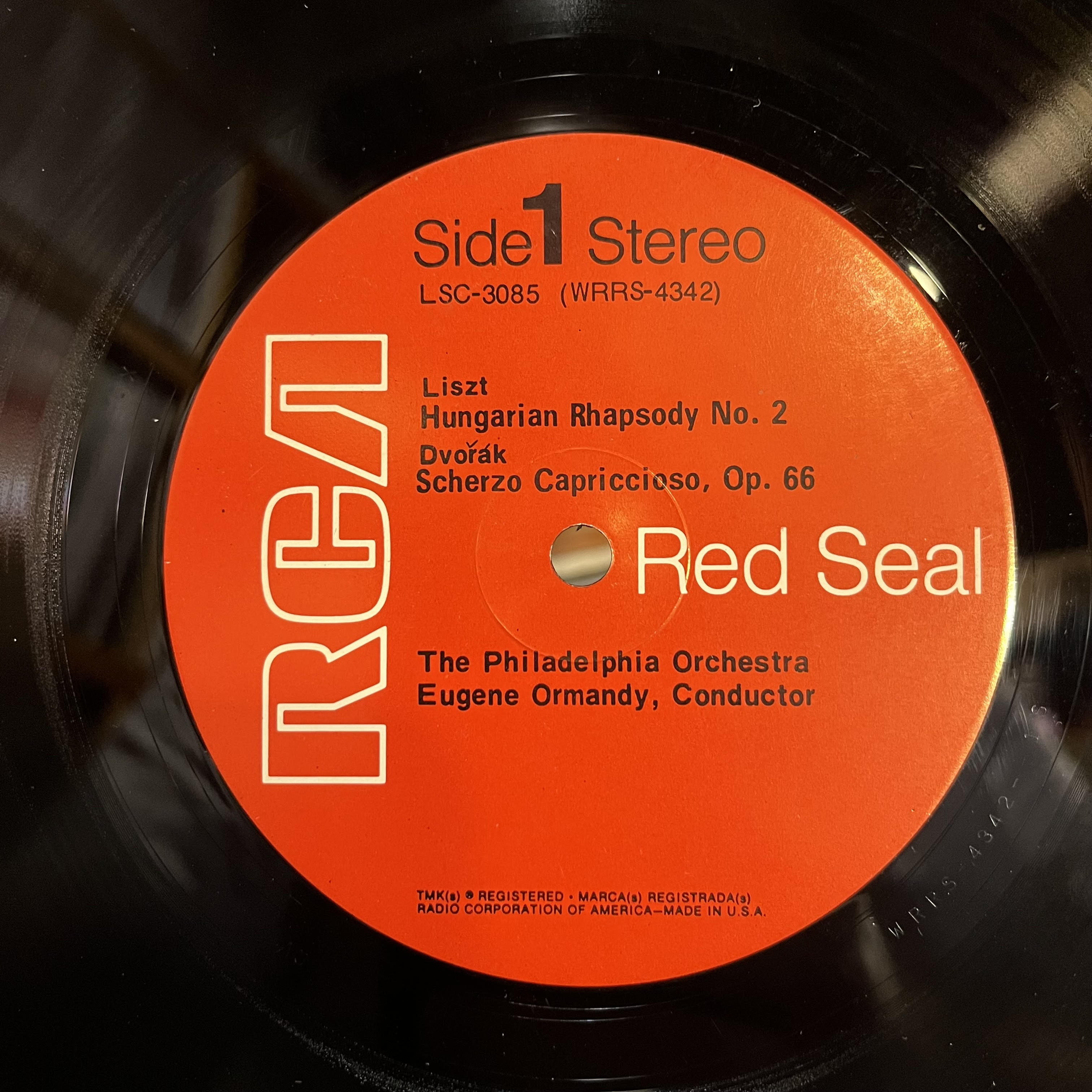 Hungarian Rhapsodies Nos. 1 And 2, Bartered Bride: Overture *STEREO/RED SEAL* | Near Mint (NM) Excellent (EX)