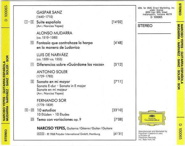 Guitarra Española (CD) | Near Mint (NM) Near Mint (NM)