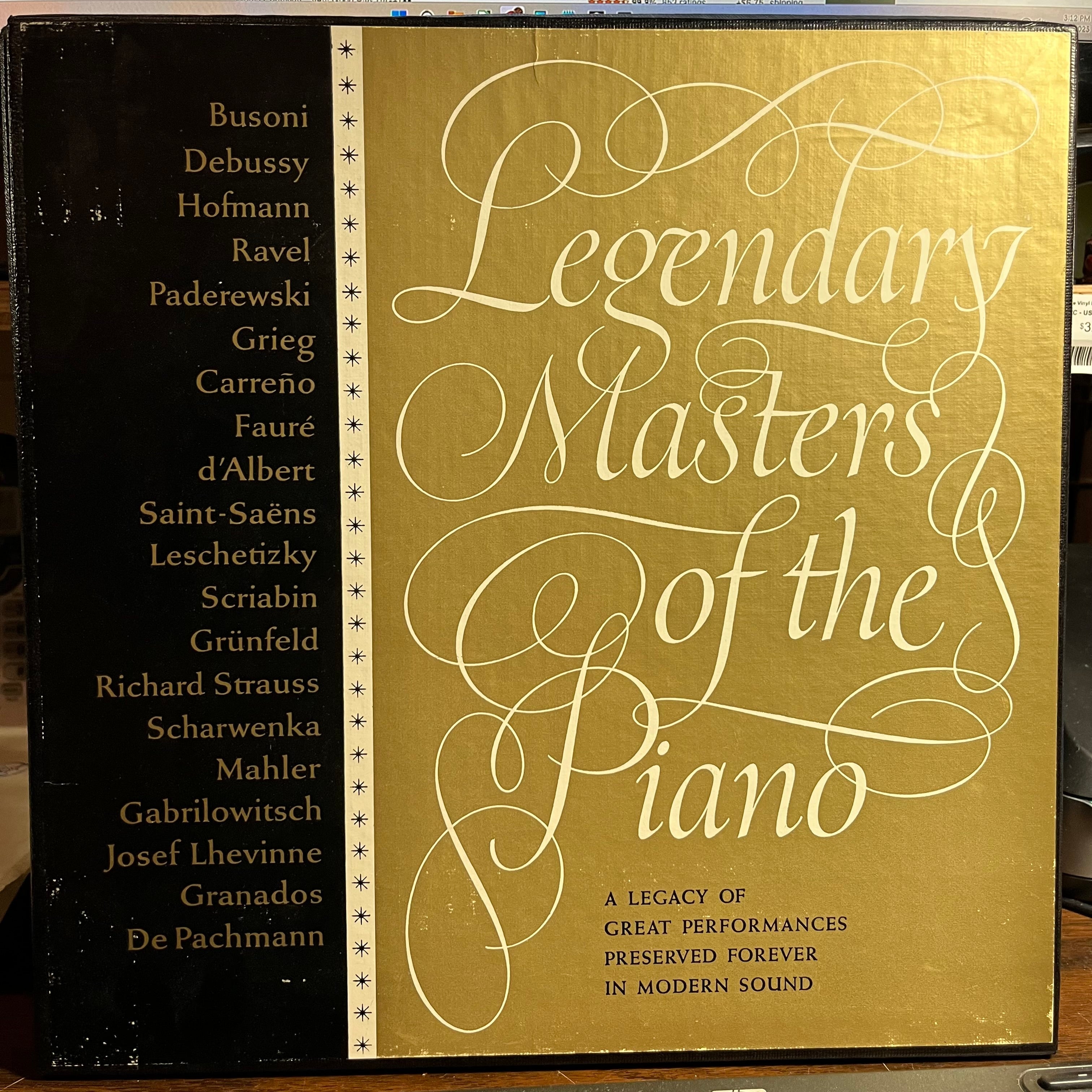 Various - Legendary Masters Of The Piano (3xVINYL BOX) | Near Mint (NM) Excellent (EX)