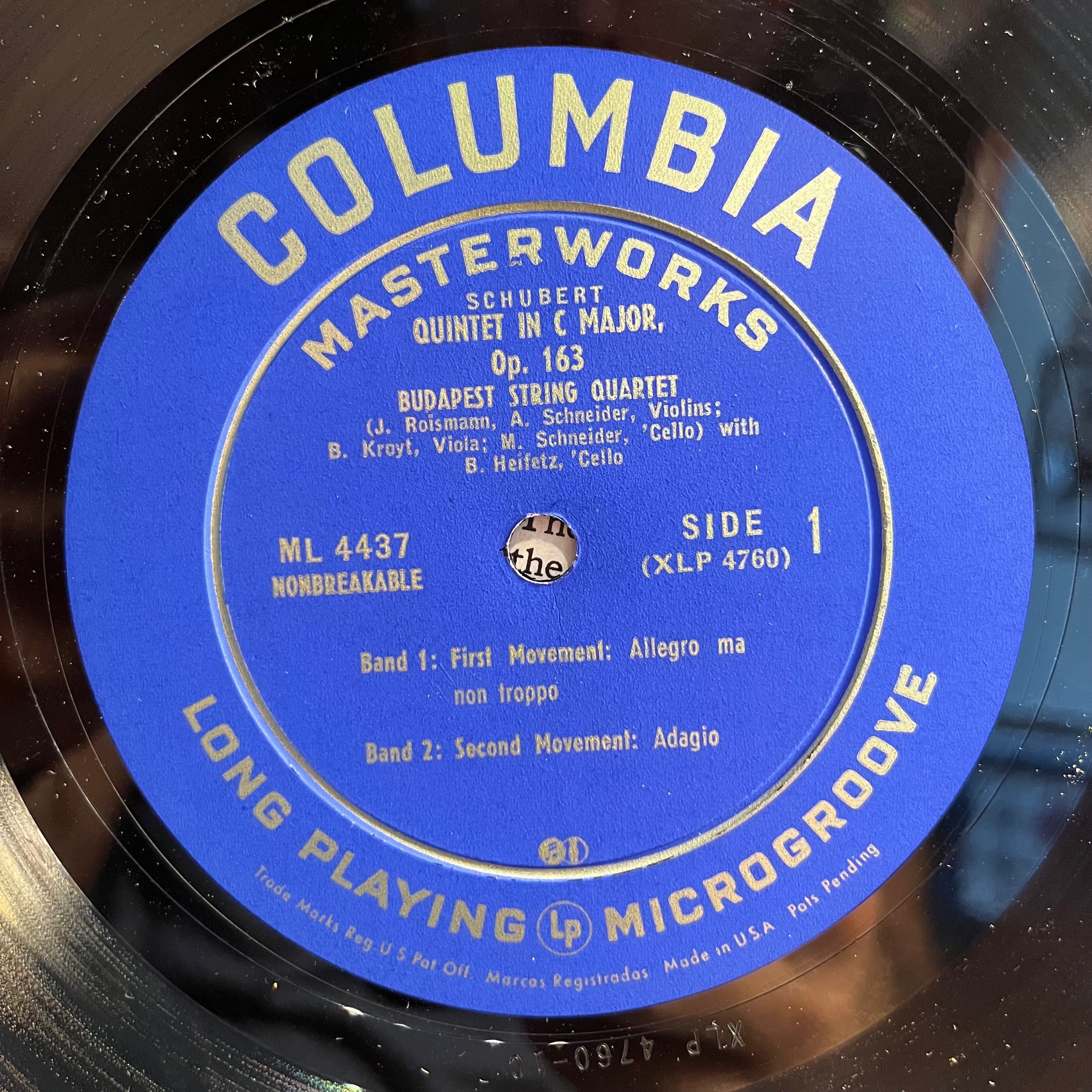 Franz Schubert - Quintet In C Major, Op. 163 | Near Mint (NM) Near Mint (NM)
