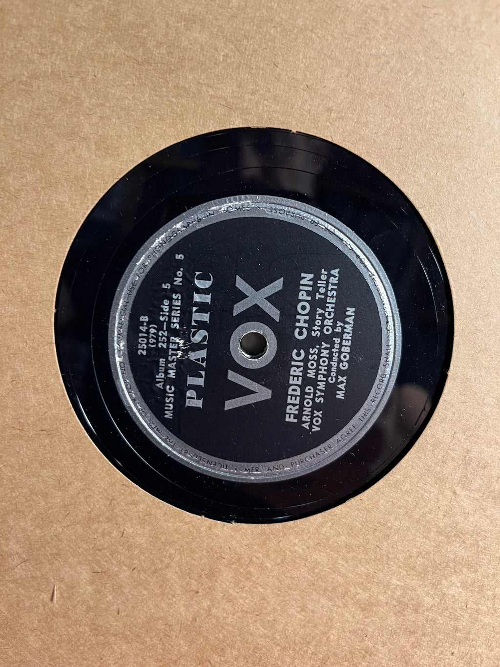 VOX Symphony Orchestra - Frederic Chopin His Story And His Music *3X10" 78RPM* | Very Good Plus (VG+) Very Good Plus (VG+)