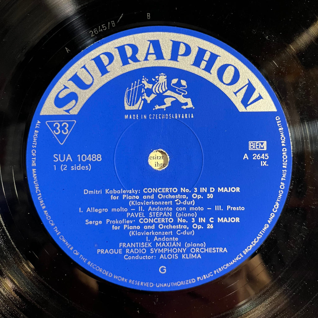 Concerto No, 3 For Piano And Orchestra / Concerto No, 3 For Piano And Orchestra *UK - BLUE LABELS* | Very Good Plus (VG+) Very Good (VG)