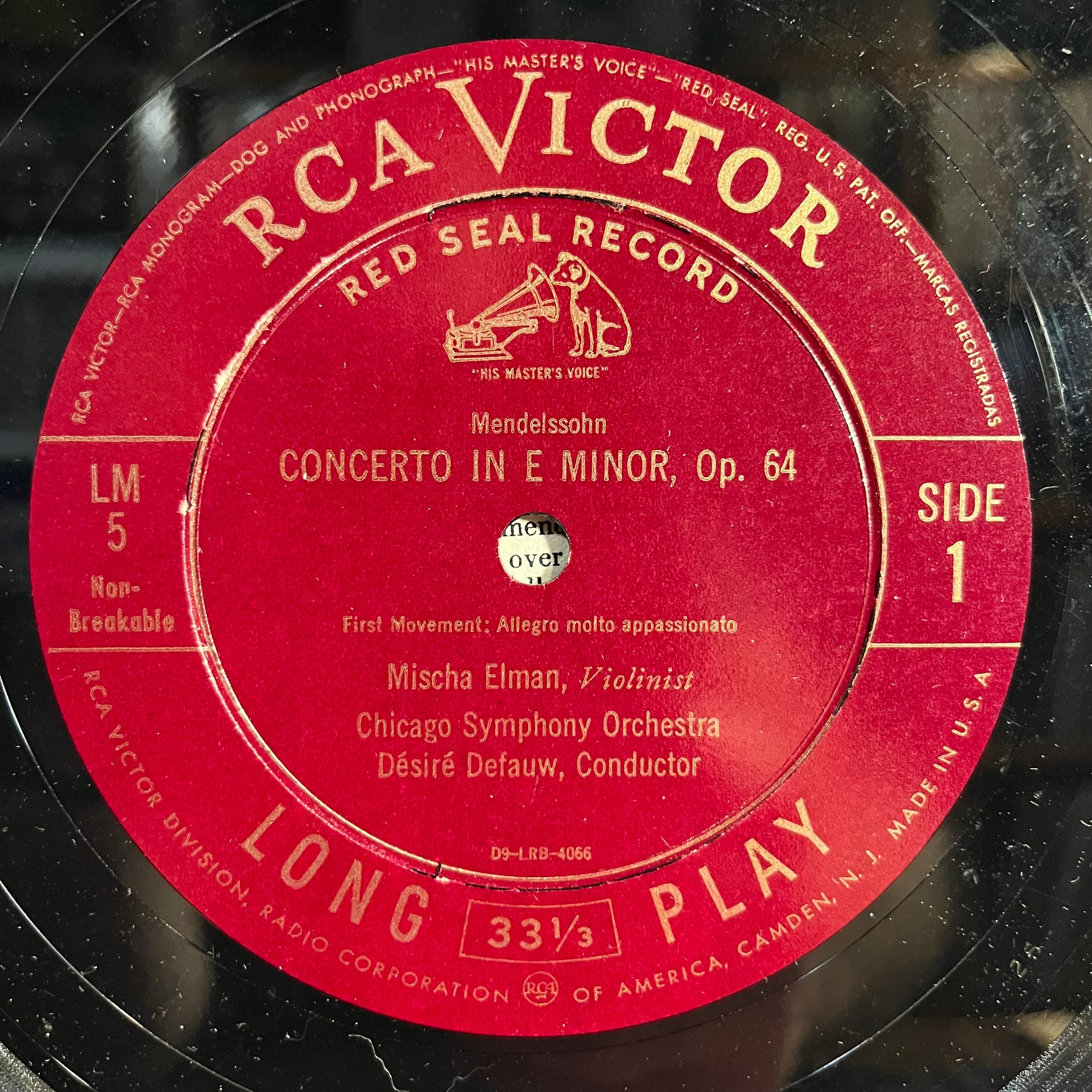 Concerto In E Minor Op. 64 10" | Very Good (VG) Very Good Plus (VG+)
