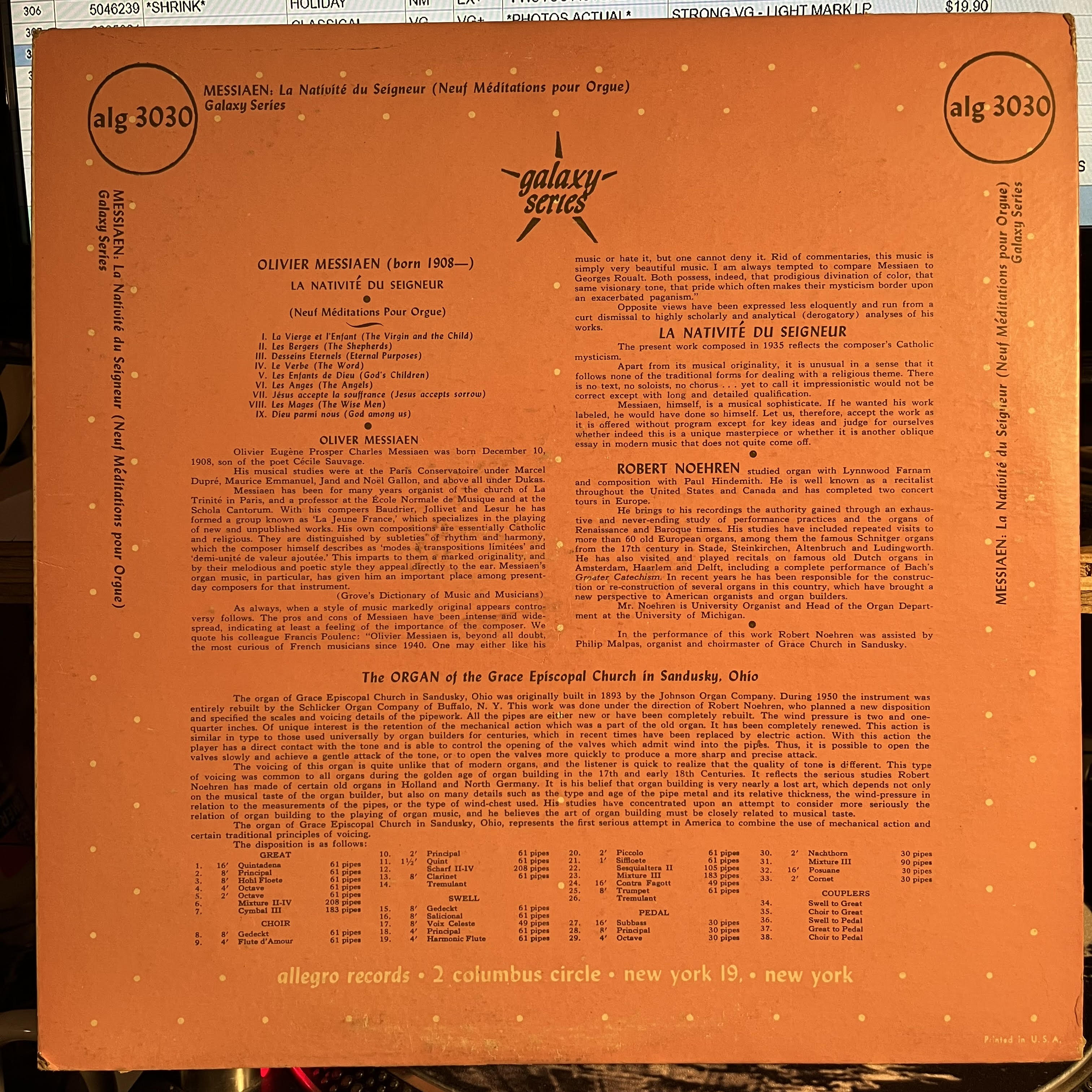 La Nativité du Seigneur | Very Good (VG) Very Good Plus (VG+)
