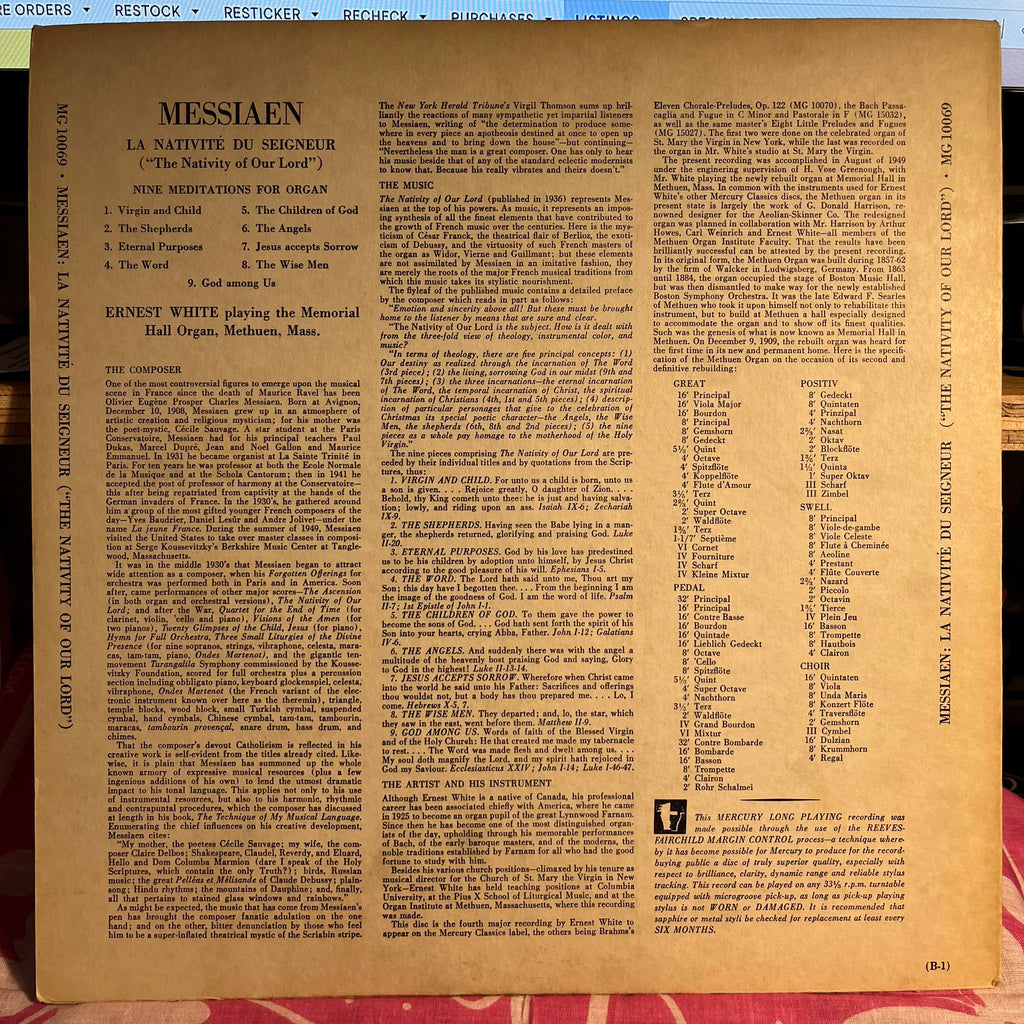 La Nativité Du Seigneur = "The Nativity Of Our Lord" | Very Good (VG) Very Good Plus (VG+)