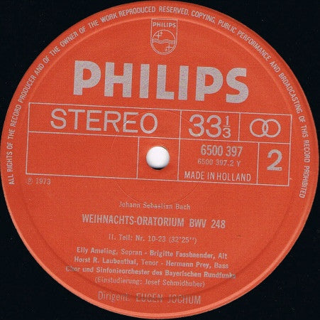 Johann Sebastian Bach - Weihnachts-Oratorium | Near Mint (NM) Near Mint (NM)