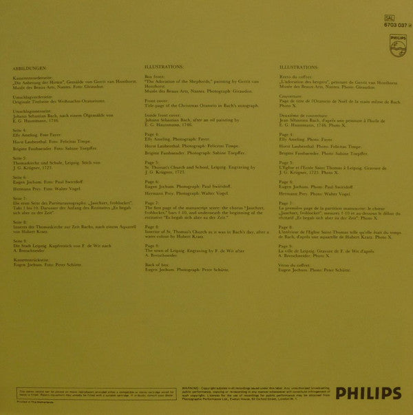 Johann Sebastian Bach - Weihnachts-Oratorium | Near Mint (NM) Near Mint (NM)