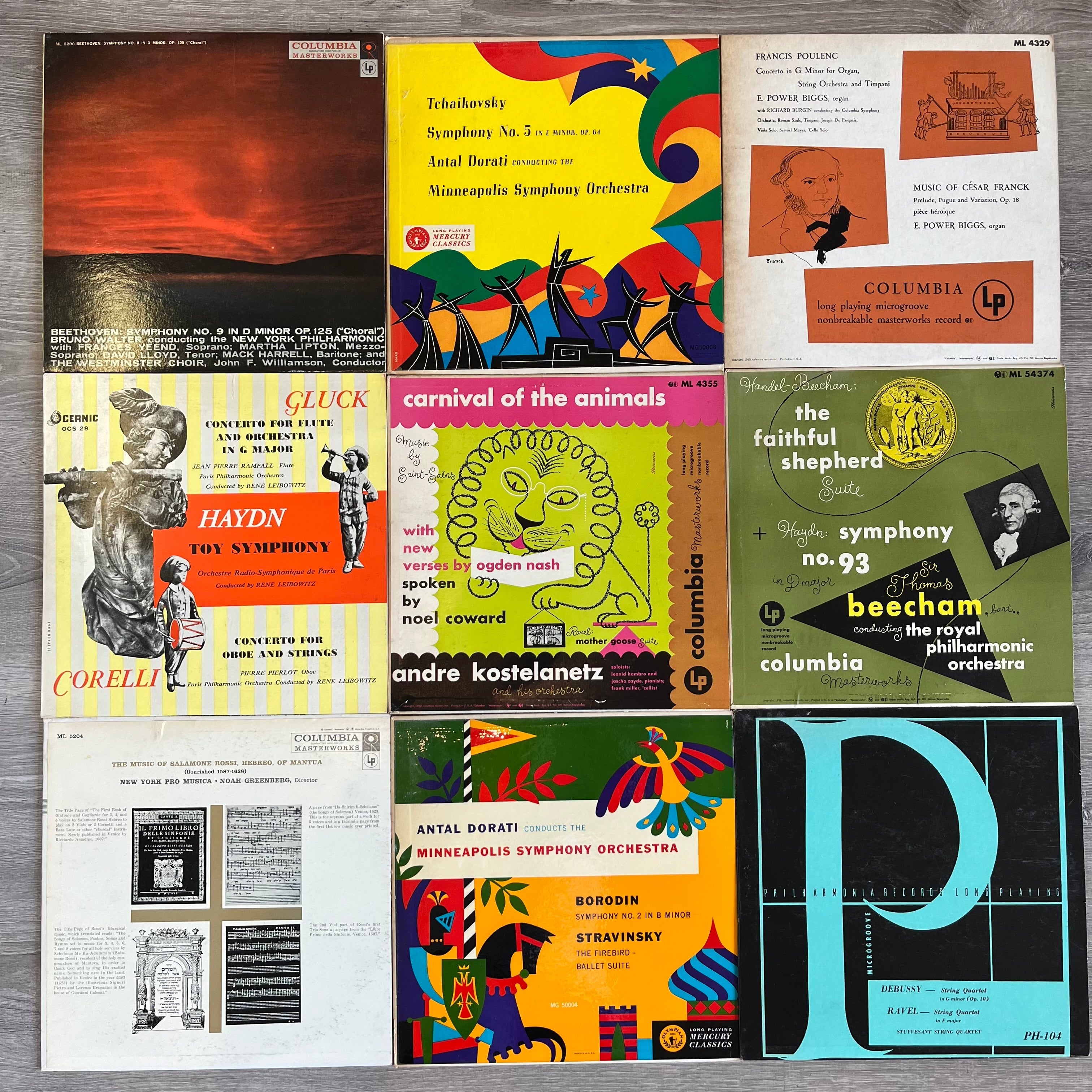Various - 9 Classical LPs LOT 001 | Excellent (EX) Excellent (EX)