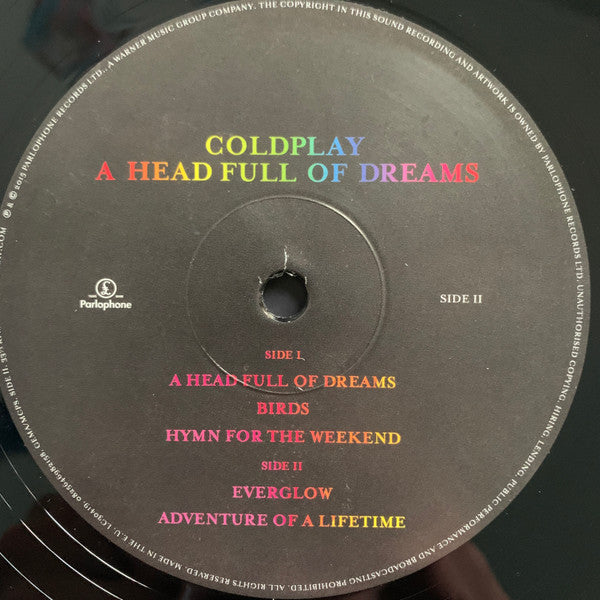 Coldplay - A Head Full Of Dreams | Very Good Plus (VG+) Near Mint (NM)