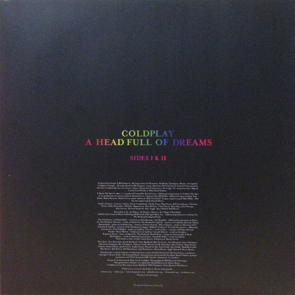 Coldplay - A Head Full Of Dreams | Very Good Plus (VG+) Near Mint (NM)